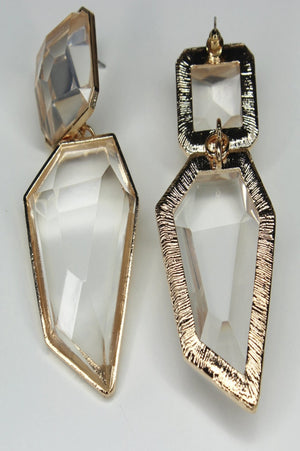 Crystal Drop Earrings - House Of Boateng