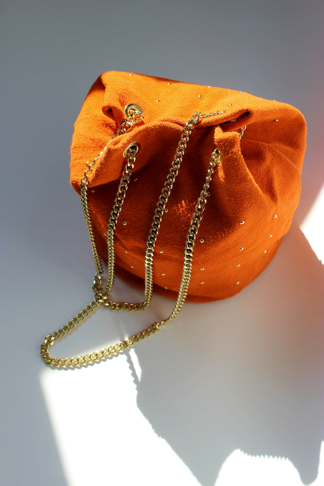 Suede Leather Bag - Women's