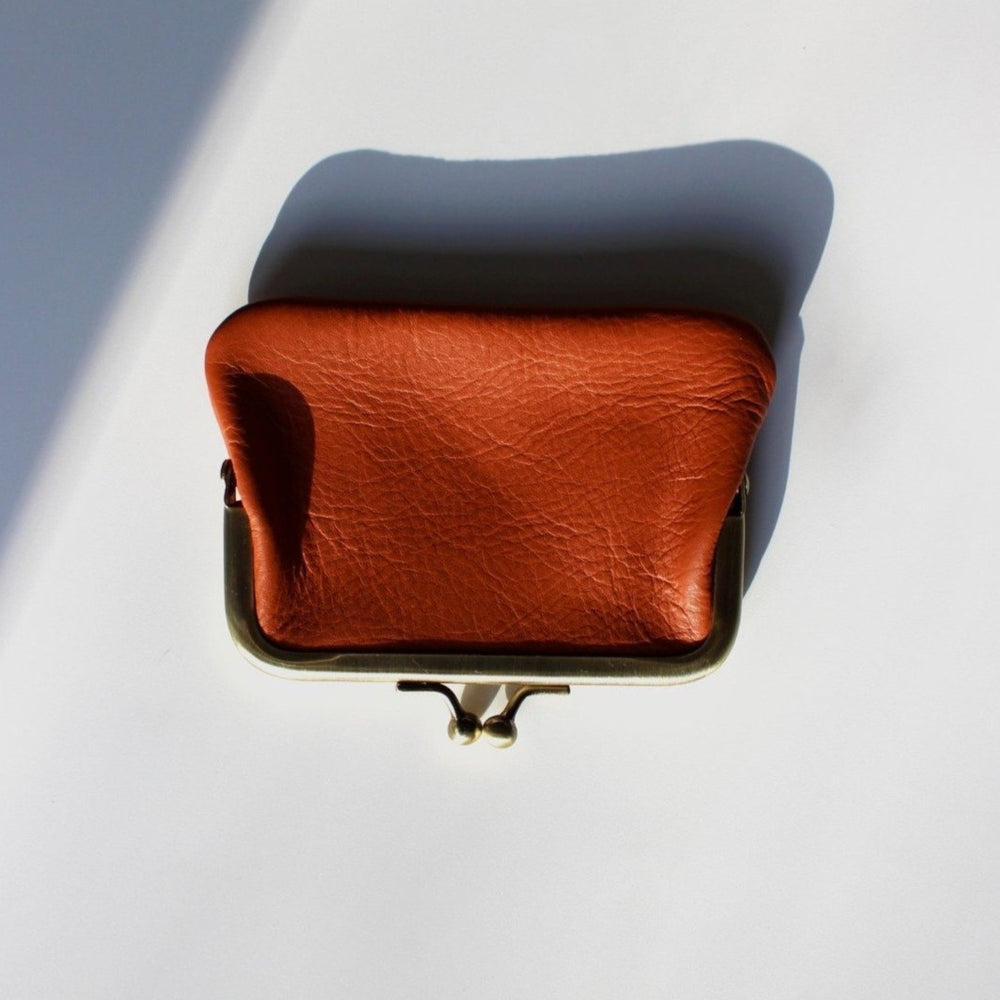 Coin Purse - Leather - Saffron - House Of Boateng
